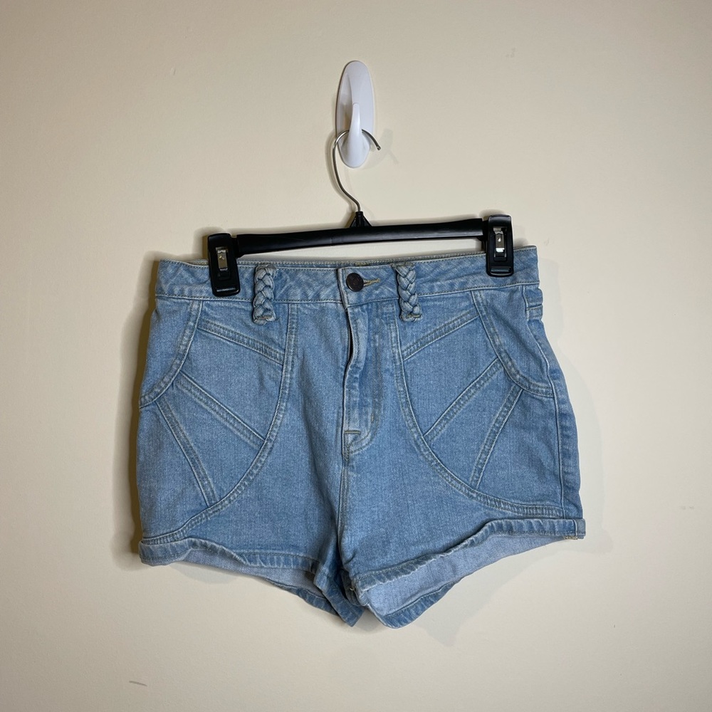 Urban Outfitters BDG Light Wash High Rise Denim Jean Shorts Summer Vacation